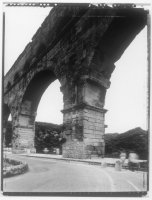 Pont du Gard, Roman viaduct, silver gelatin print, Richard Margolis